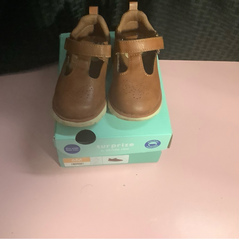 Stride Rite Brown Kids Dress Shoes